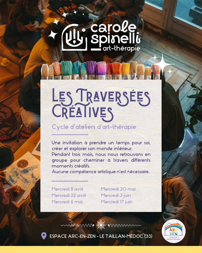 cycle d'art-thérapie taillan médoc ateliers